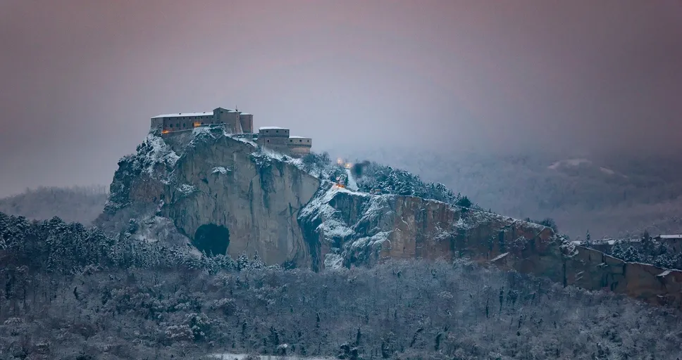 juno in leo - san leo, romagna, winter