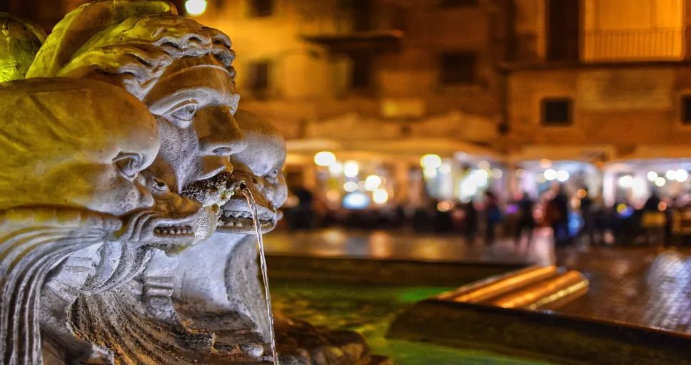 mercury sesquiquadrate neptune - moor fountain, rome, fontana del moro